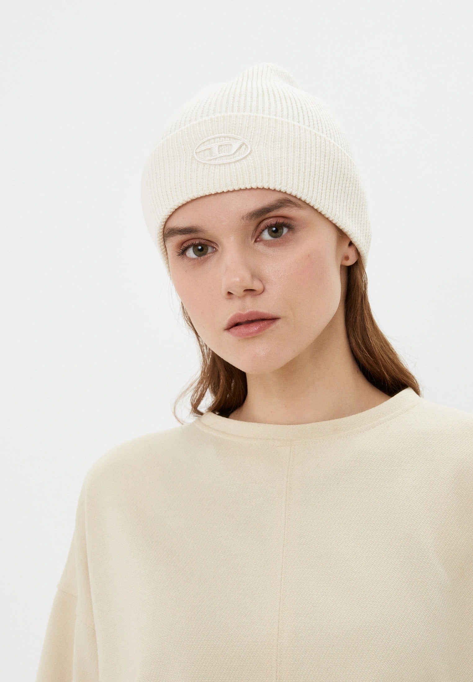 nữ đội nón Diesel K-CODER-FULLY B White Beanie A040920DAOB1AB