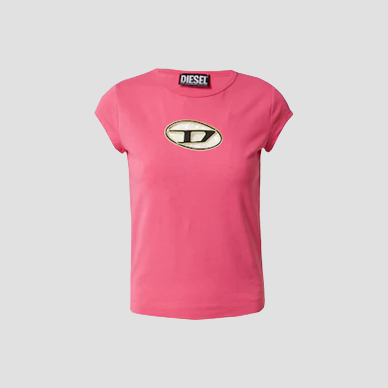 DIESEL T-ANGIE PINK BLACK T-SHIRT