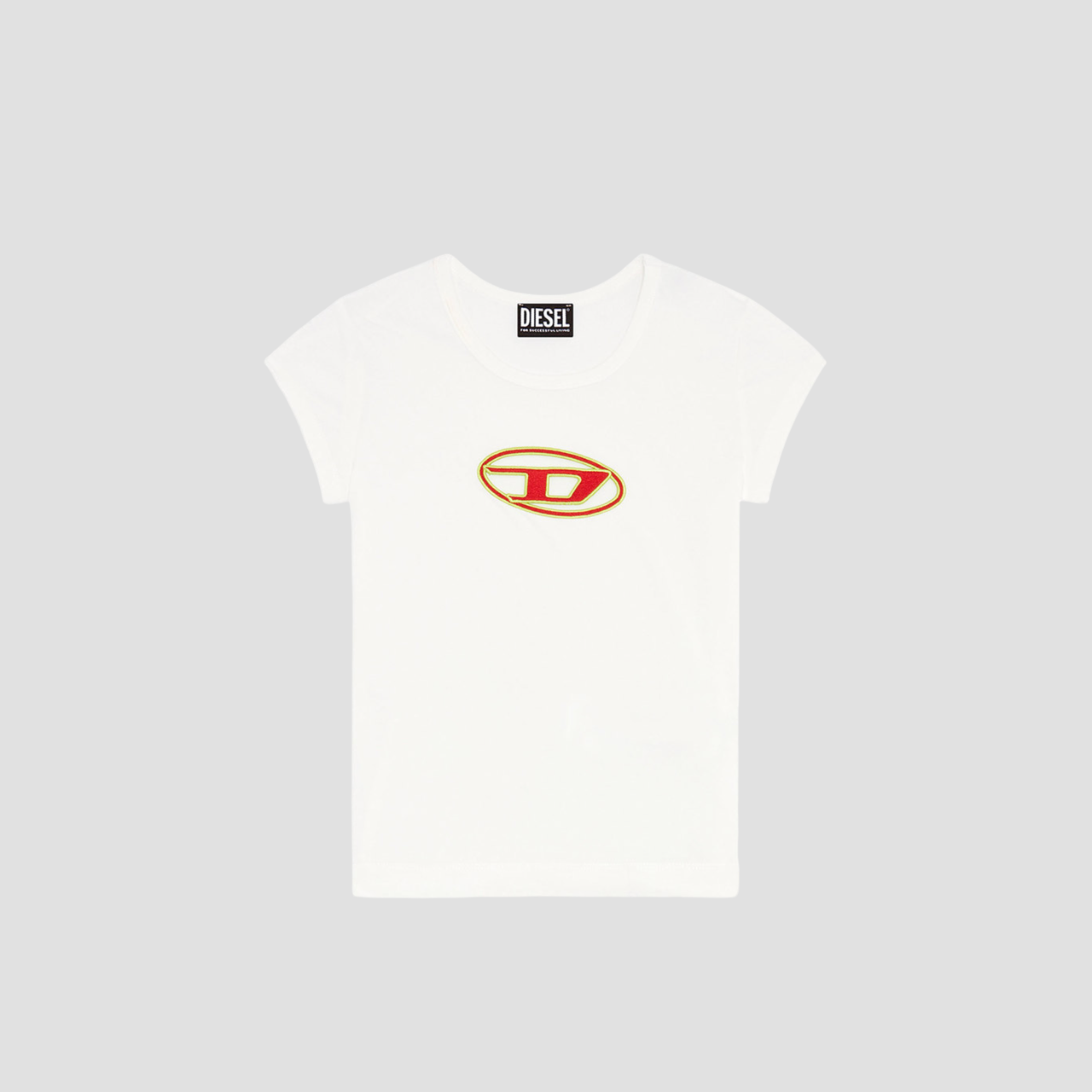 DIESEL T-ANGIE WHITE RED T-SHIRT