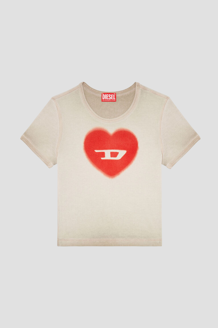 DIESEL T-ELE BEIGE T-SHIRT 