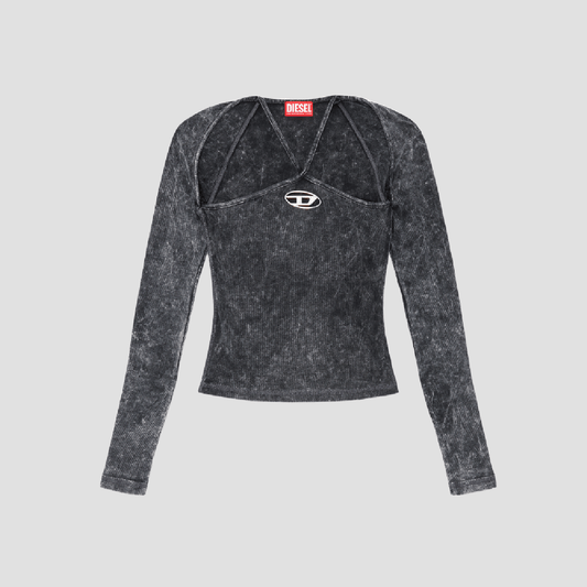 Diesel T‑MARINEL Black Long Sleeves Top A144240KHAS900
