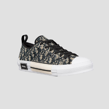 DIOR B23 LOW-TOP BEIGE BLACK OBLIQUE SNEAKER 3SN249ZSA_H961