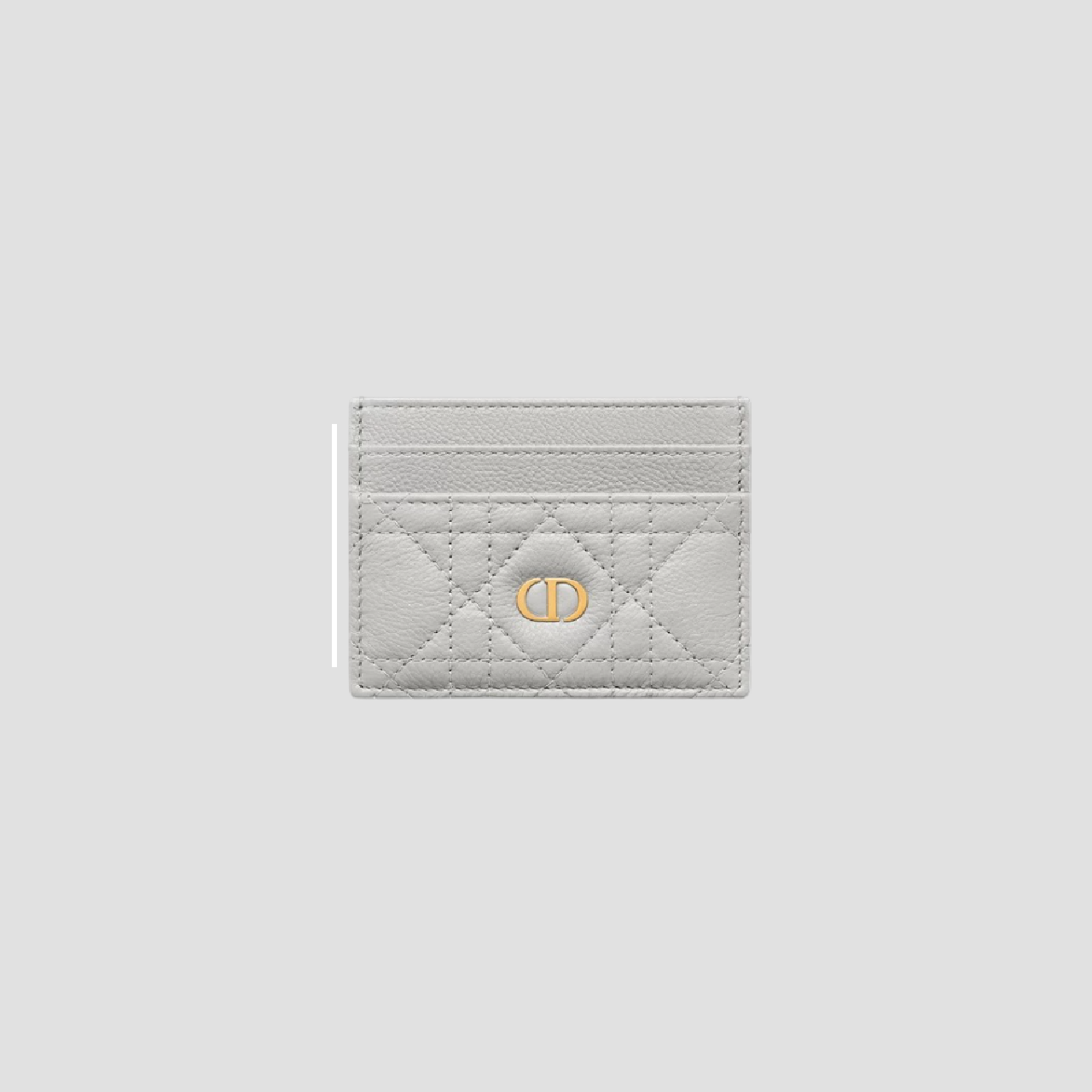 DIOR CARO FREESIA CARD HOLDER CLOUD GRAY S5130UWHC_M51G