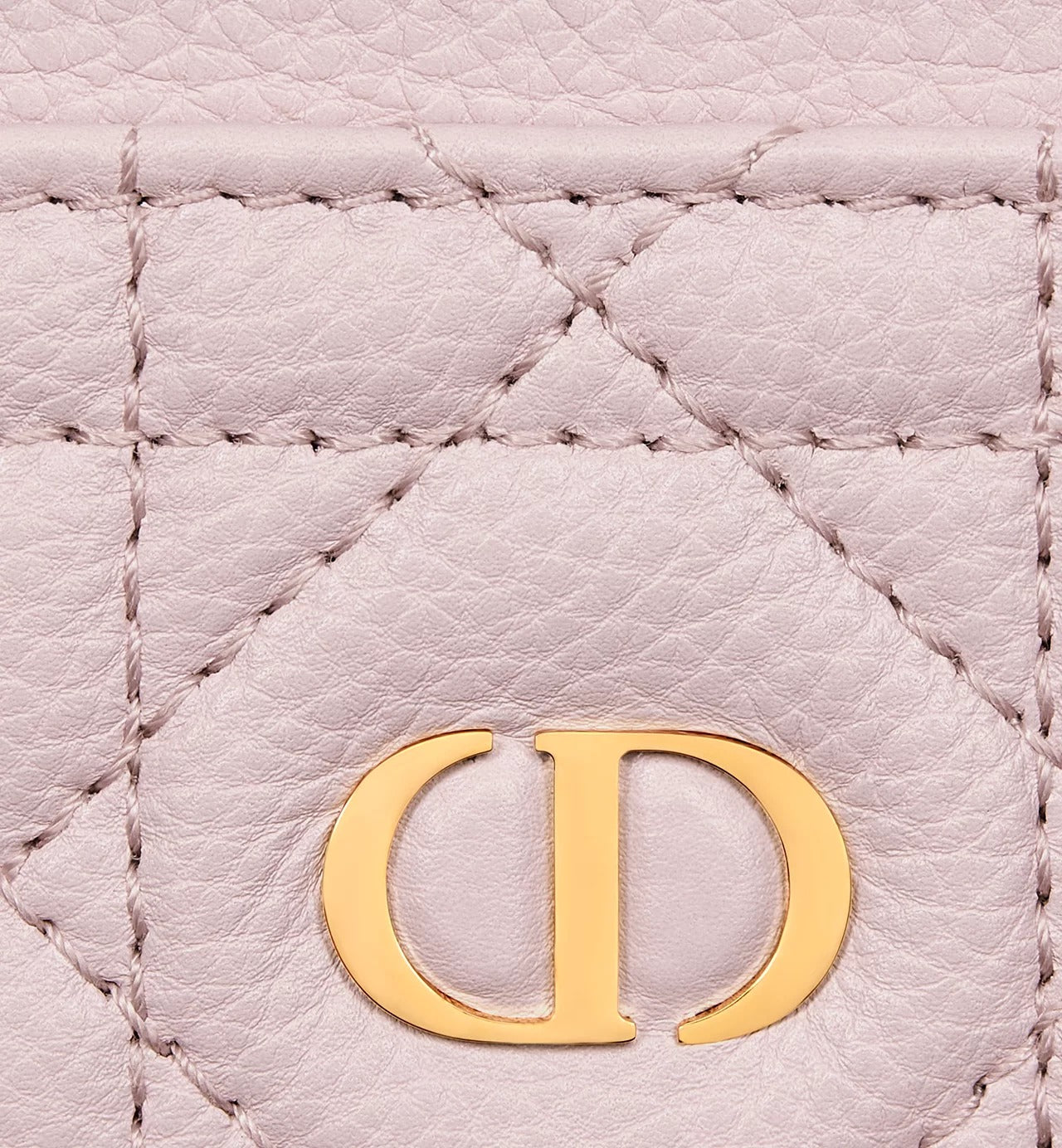 chi tiết DIOR CARO FREESIA CARD HOLDER PALE PINK S5130UWHC_M05N