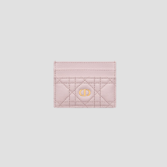 DIOR CARO FREESIA CARD HOLDER PALE PINK S5130UWHC_M05N