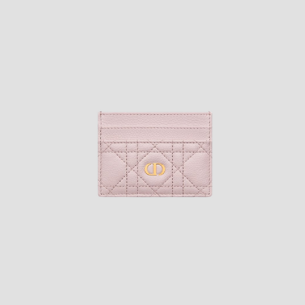 DIOR CARO FREESIA CARD HOLDER PALE PINK S5130UWHC_M05N