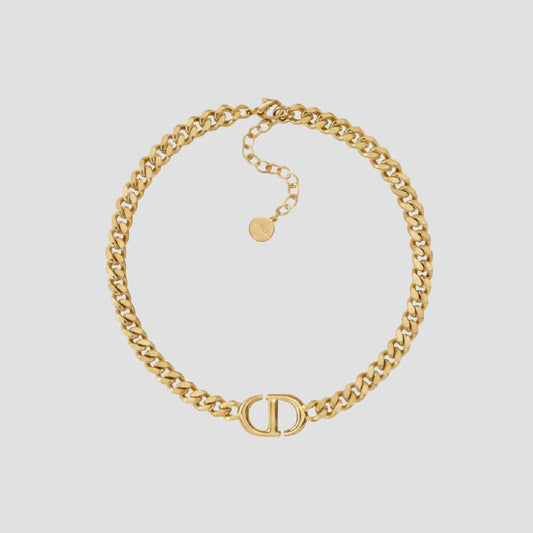Dior CD Navy Choker Necklace