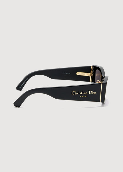 beside Dior DiorOmbre S1F 10A0 Cat-Eye Sunglasses on a white background