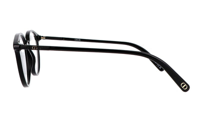 Beside Dior MINI CD O R5I 1100 Round Eyeglasses on a white background