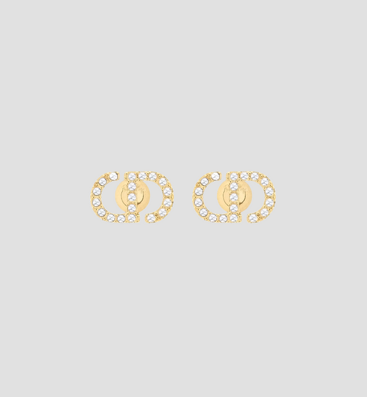 Dior Petit CD Mini Stud Earrings Gold E3045WOMCY-D03S