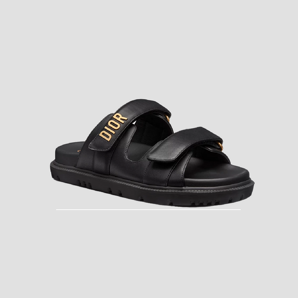 DIORACT SLIDE BLACK LAMBSKIN KCQ718LAB_S900