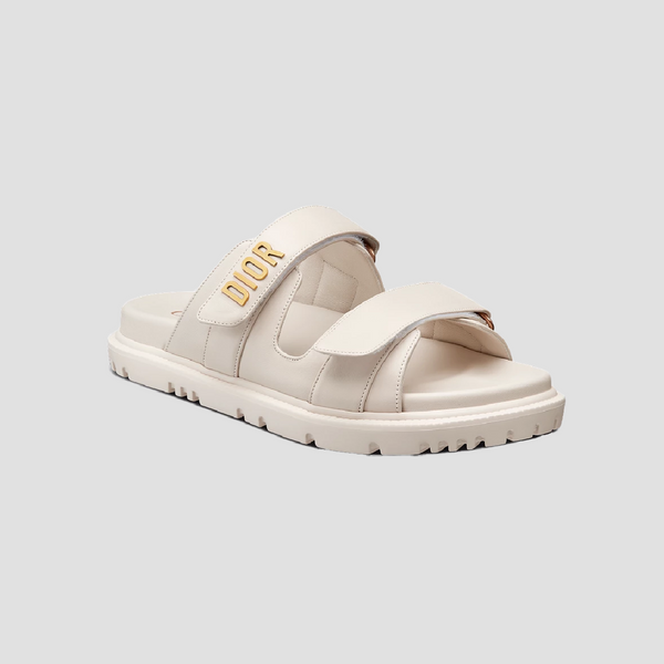 DIORACT SLIDE WHITE LAMBSKIN KCQ718LAB_S03W