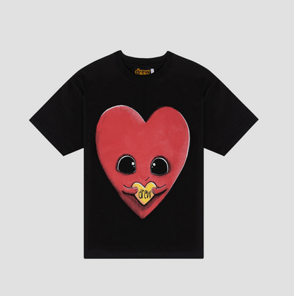 DREW HOUSE DREW HEART SS BLACK TEE