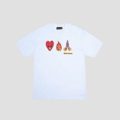 DREW HOUSE DREWMOJI SS WHITE TEE