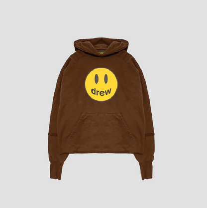 DREW HOUSE MASCOT DECONSTRUCTED BROWN HOODIE