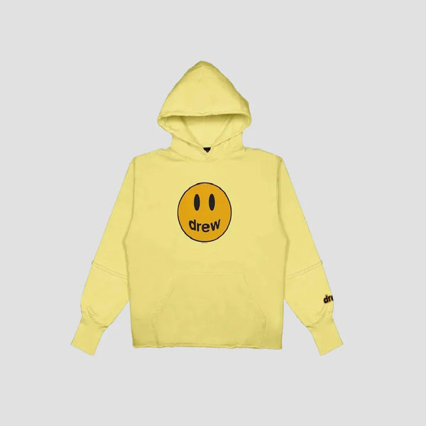 DREW HOUSE MASCOT DECONSTRUCTED LIGHT YELLOW HOODIE