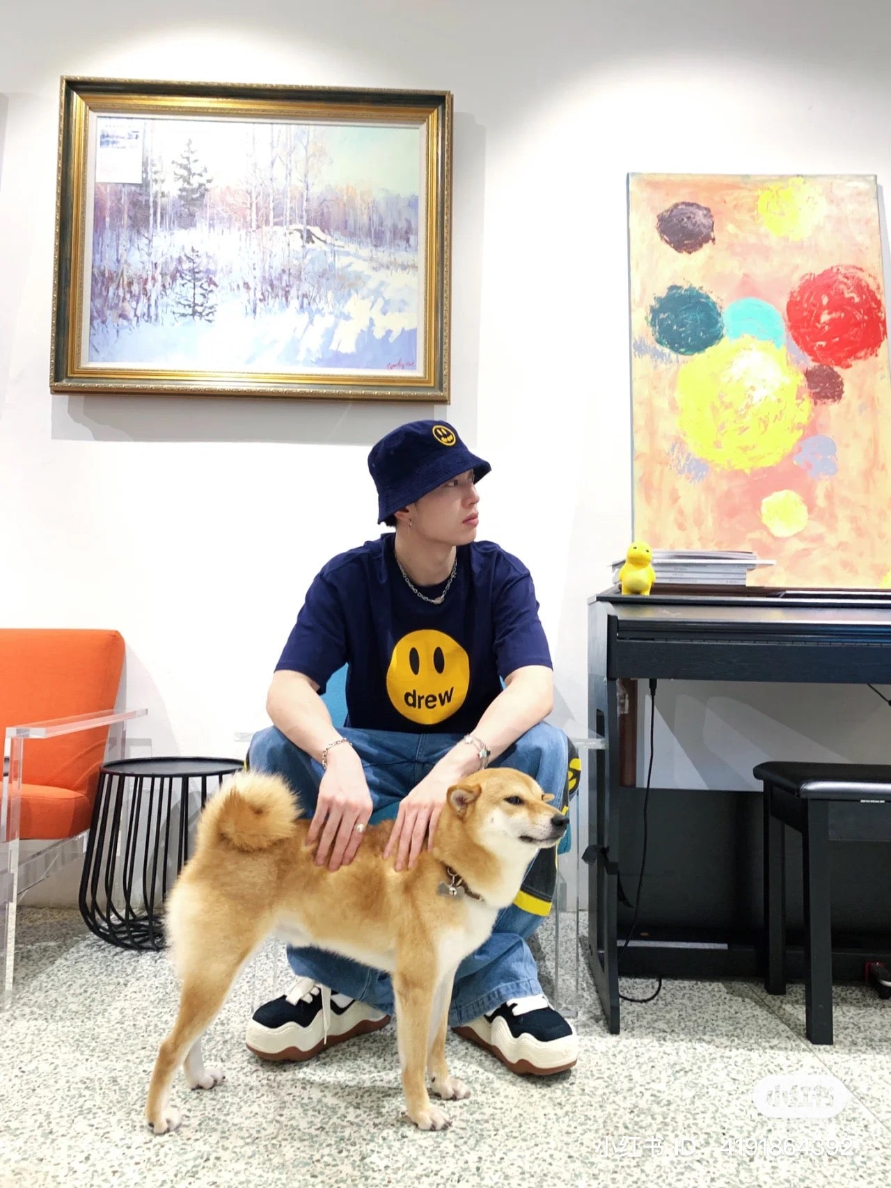 áo DREW HOUSE MASCOT NAVY TEE Authentic tại BlankRoom Việt Nam