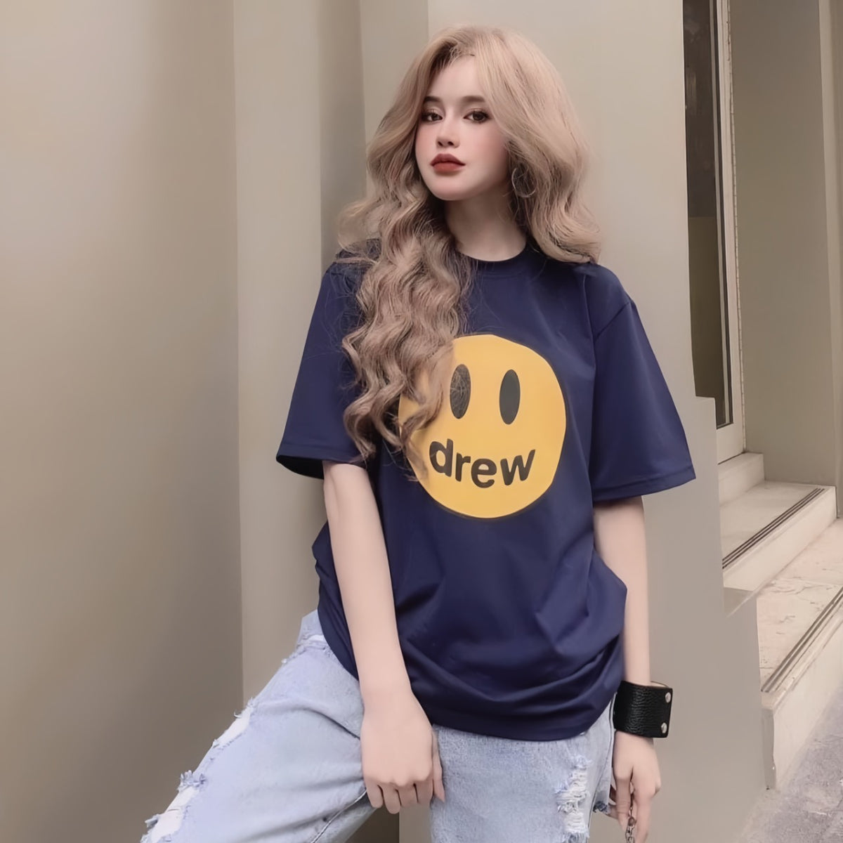 DREW HOUSE MASCOT NAVY TEE Authentic 