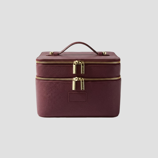 Etoile Duo Vanity Case Ginger Burgundy