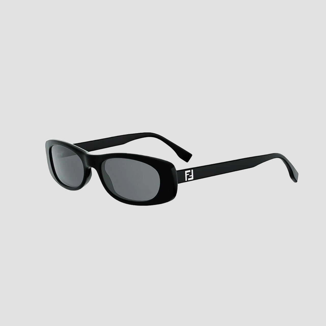 Fendi FE40183I 01A — FF Black Oval Sunglasses