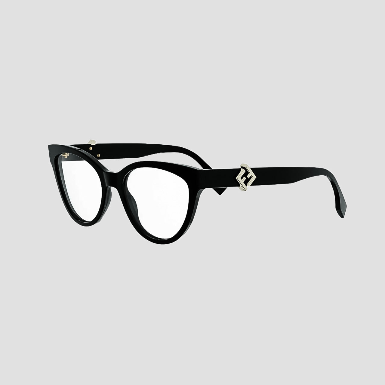 Fendi FE50134I-001 FF Diamonds Black Eyeglasses