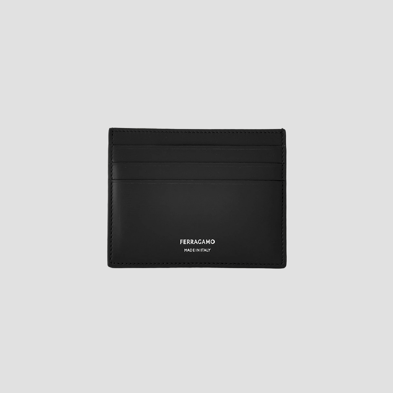 Ferragamo Credit Card Holder Black 661396 772114