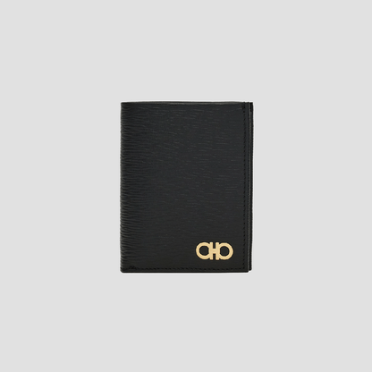 Ferragamo Gancini Compact Wallet Black 66A067 685996