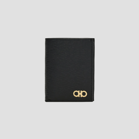 Ferragamo Gancini Compact Wallet Black 66A067 685996