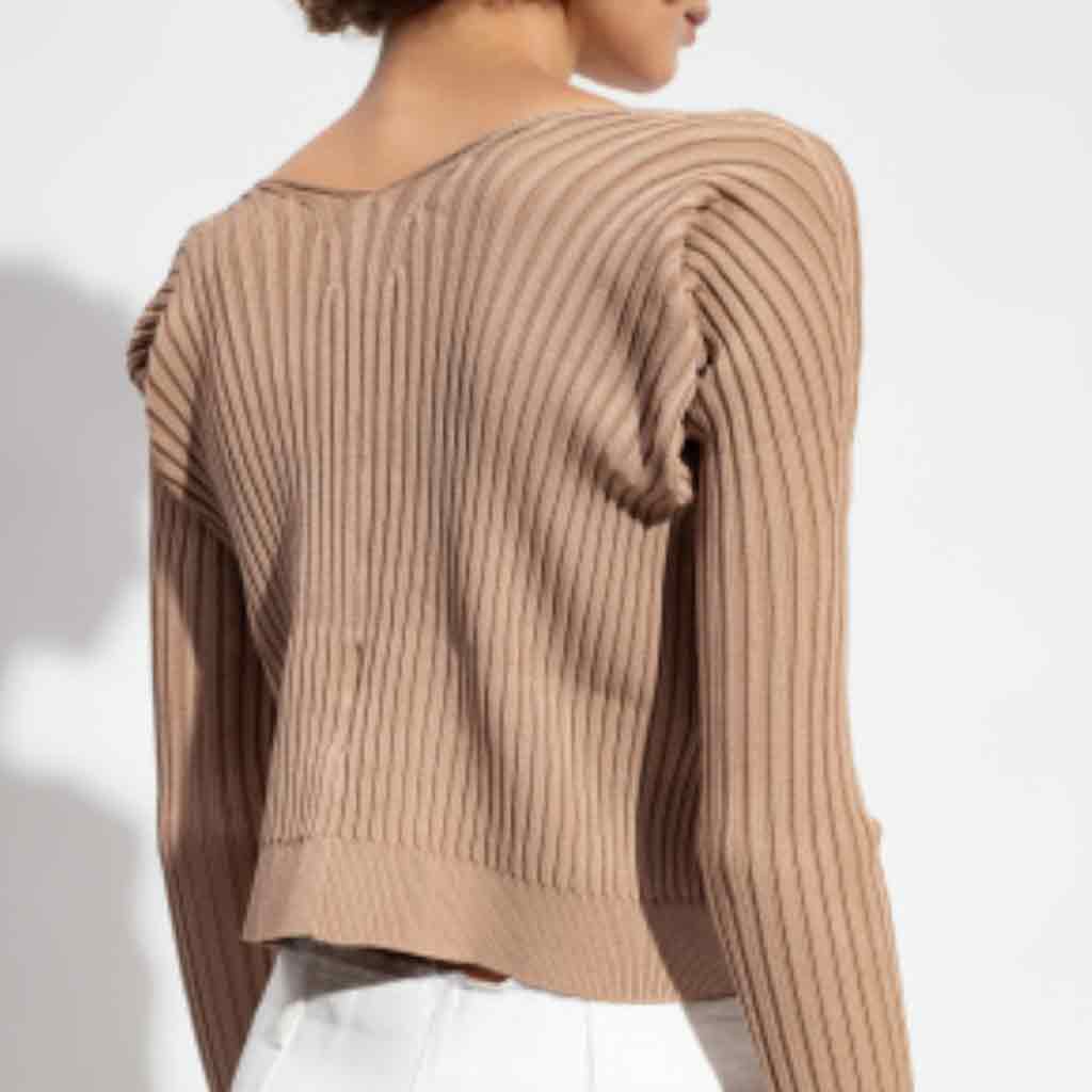 giá jacquemus la maille pralu longue light brown blank room