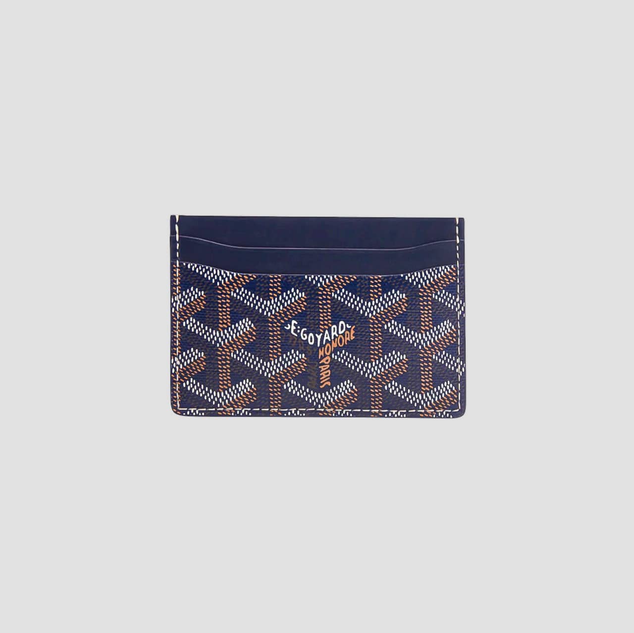 Goyard Saint-Sulpice Card Wallet Navy Blue STSULPPMLTY12CL12X