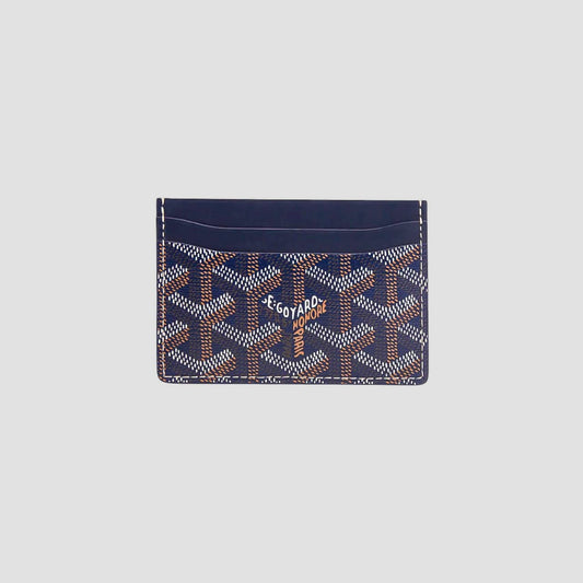 Goyard Saint-Sulpice Card Wallet Navy Blue STSULPPMLTY12CL12X