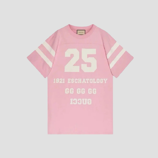 GUCCI 25 ESCHATOLOGY COTTON T-SHIRT PINK 660744 XJDKM 5904