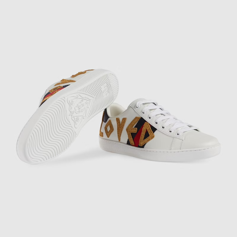 tổng thể giày GUCCI SNEAKER ACE LOVED 505328 DOPE0 9095