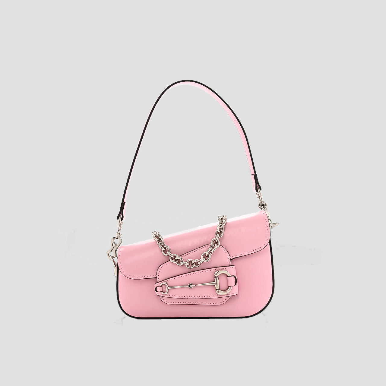Gucci Asymmetrical Horsebit 1955 Mini Shoulder Bag Light Pink 774209-1DB0N-5823