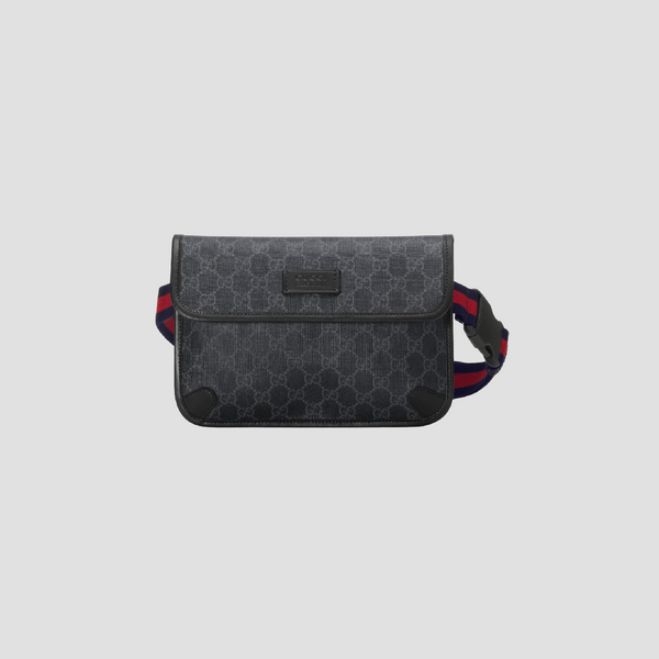 GUCCI BLACK GG SUPREME BELT BAG 598113 K5RLN 1095