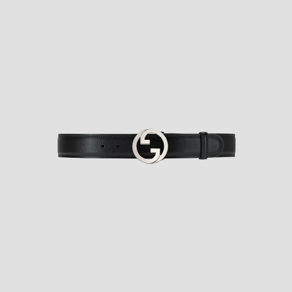 GUCCI BLONDIE BELT IN BLACK LEATHER 703147 US10N 1000