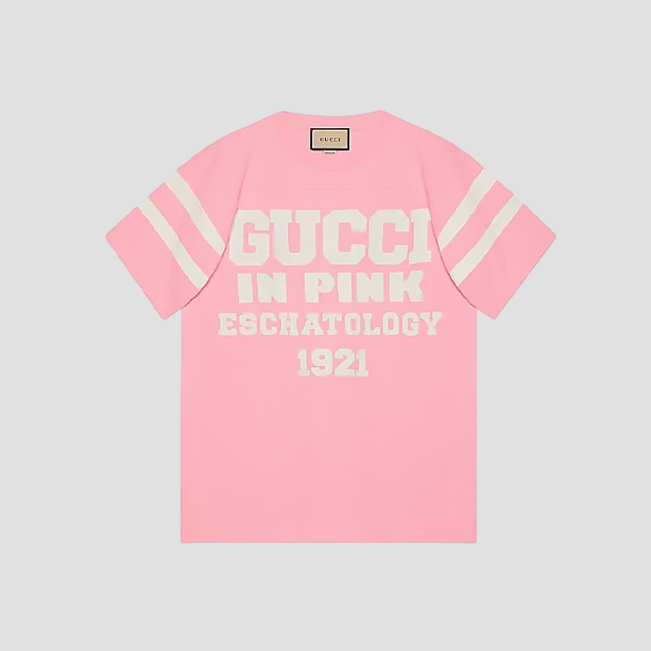 GUCCI ESCHATOLOGY COTTON T-SHIRT PINK 660744 XJDKM 5904