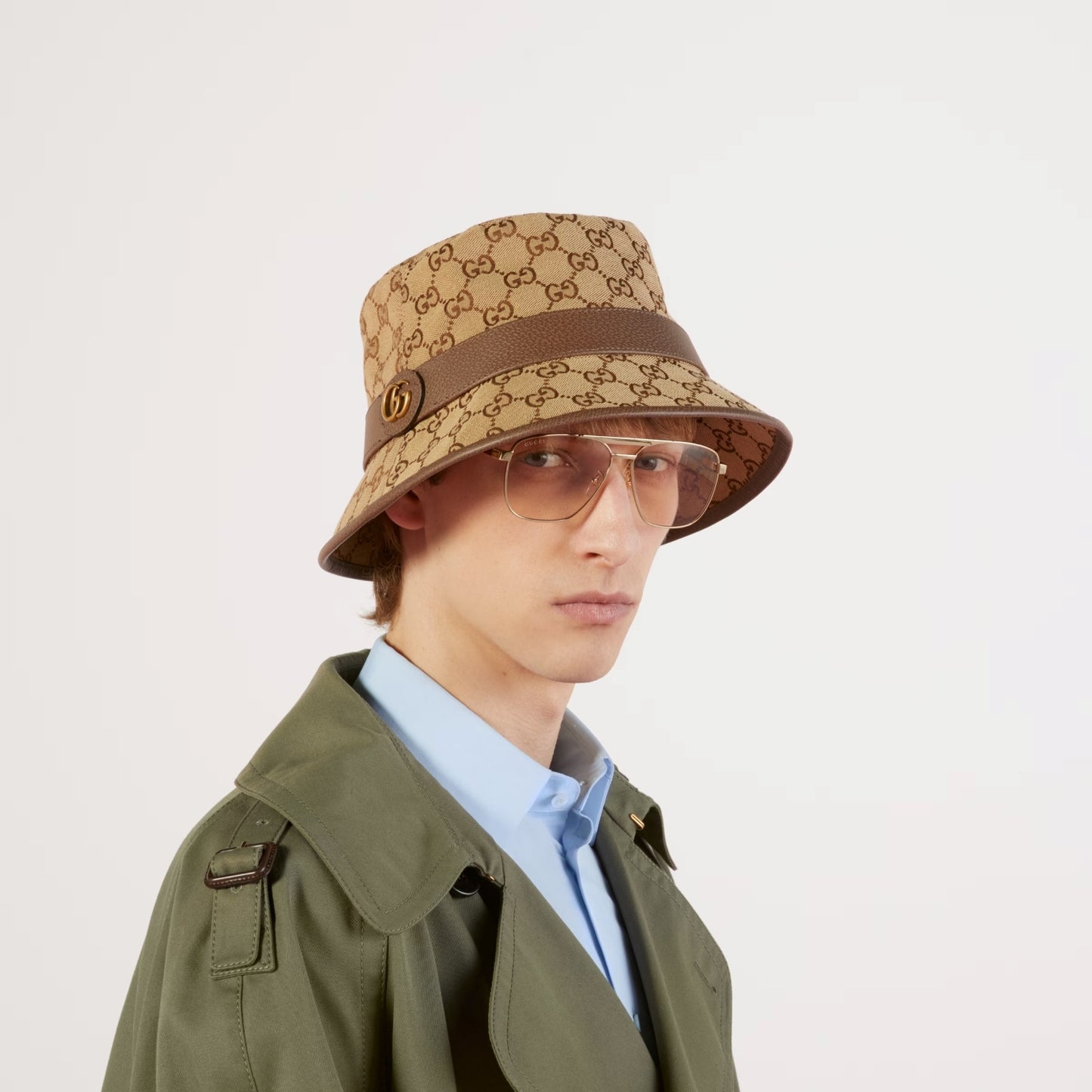 mũ GUCCI GG CANVAS BUCKET HAT IN BEIGE CANVAS 576587 4HG62 2564 blankroom hà nội việt nam