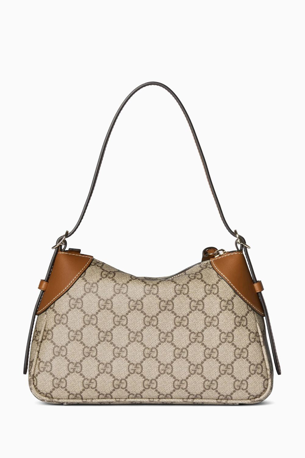 mặt đằng sau lưng túi Gucci GG Emblem Small Shoulder Bag Beige 815218 FAEAA 9762