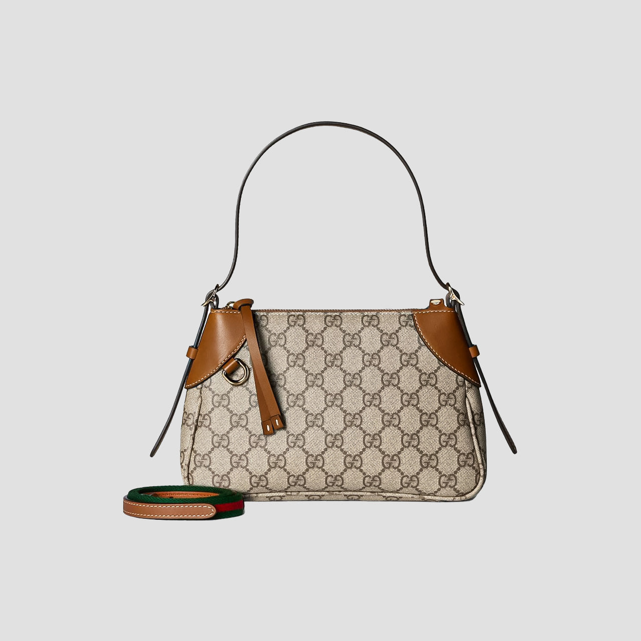 Gucci GG Emblem Small Shoulder Bag Beige 815218 FAEAA 9762