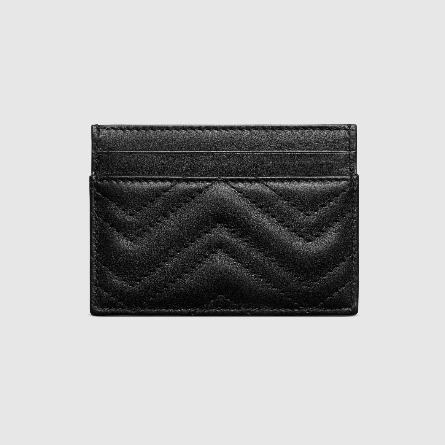 mặt sau GUCCI GG MARMONT CARD CASE IN BLACK LEATHER 443127 DTD1T 1000