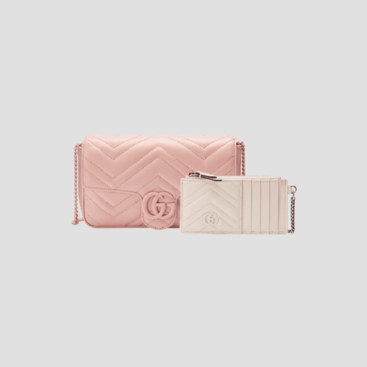 Gucci GG Marmont Small Bag Light Pink Leather 751526 AACX5 5945