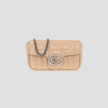 Gucci GG Matelassé Marmont Mini Bag Rose Beige 476433 DTD5N 2754