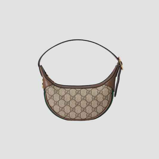 GUCCI GG OPHIDIA GG MINI BAG IN BEIGE BROWN GG CANVAS 658551 96IWG 8745