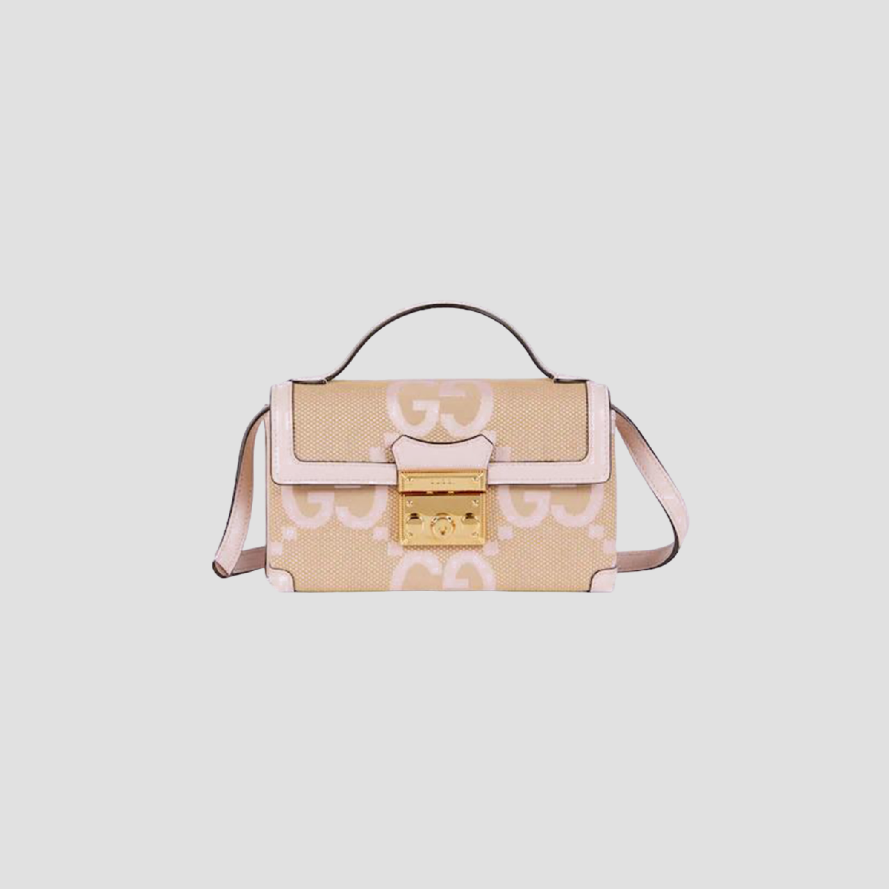 GUCCI GG PADLOCK JUMBO PINK MINI BAG 652683 FABGN 9880
