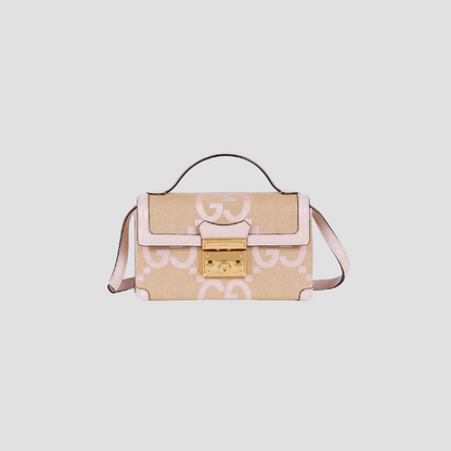 GUCCI GG PADLOCK JUMBO PINK MINI BAG 652683 FABGN 9880
