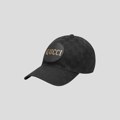 GUCCI GG SUPREME CANVAS BASEBALL CAP BLACK 576253 4HG53 1060