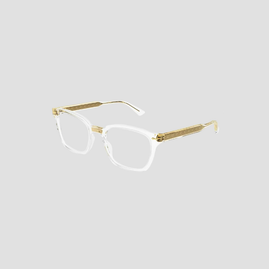 GUCCI GG0184O 011 CRYSTAL CLEAR EYEGLASSES