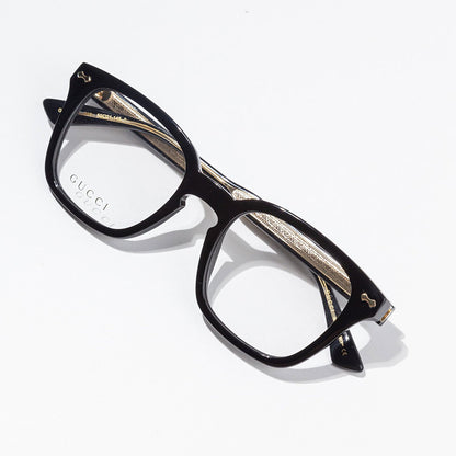 chi tiết kính GUCCI GG0184O BLACK EYEGLASSES IN ACETATE