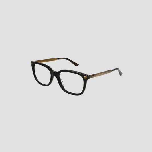 GUCCI GG0218O TIGER FRAME EYEGLASSES BLACK